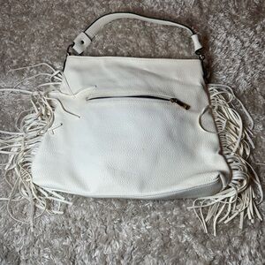 Mellow World White Fringe Shoulder Bag